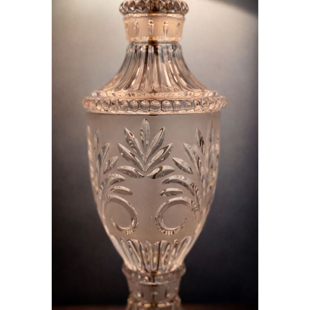 classic Vintage Cut Glass Table Lamp- NO shade